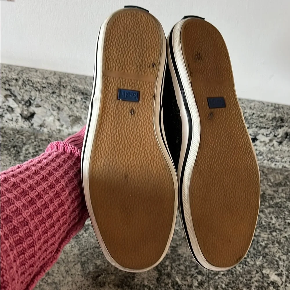 Kate Spade x Keds Black Sparkle Sneakers
